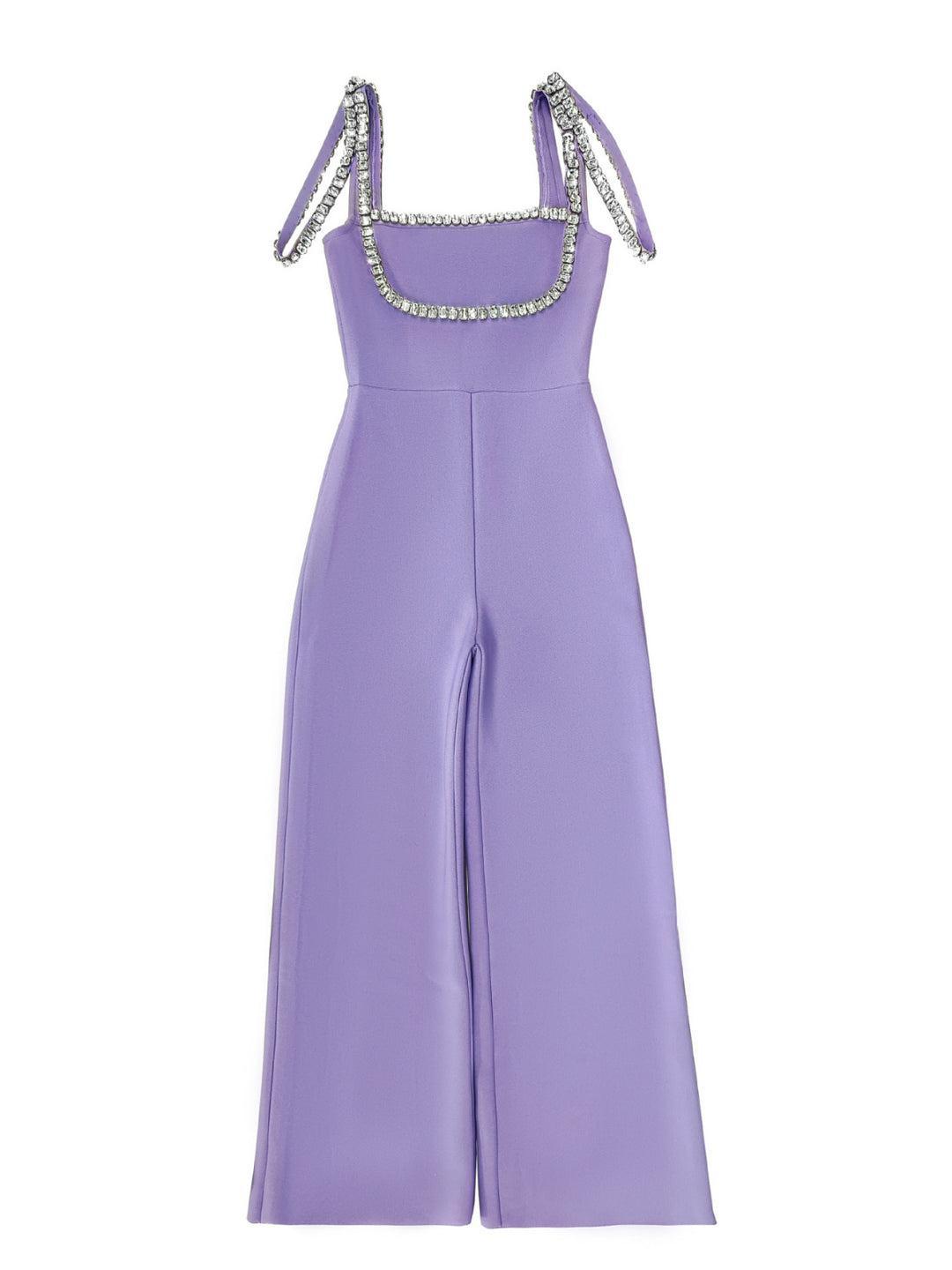 Rhinestone Purple Jumpsuit