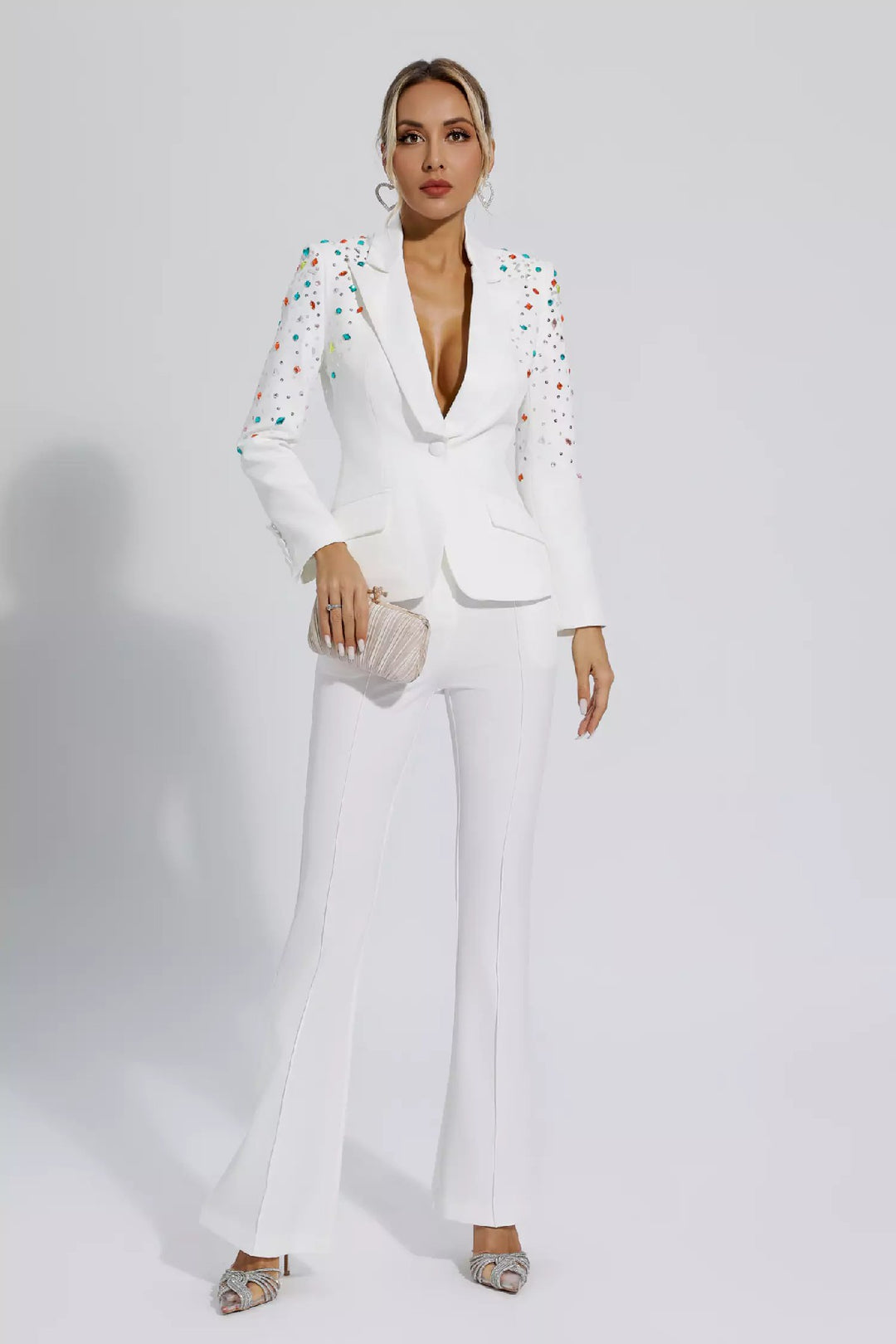 Fashion Beaded Suit Two-piece Suit