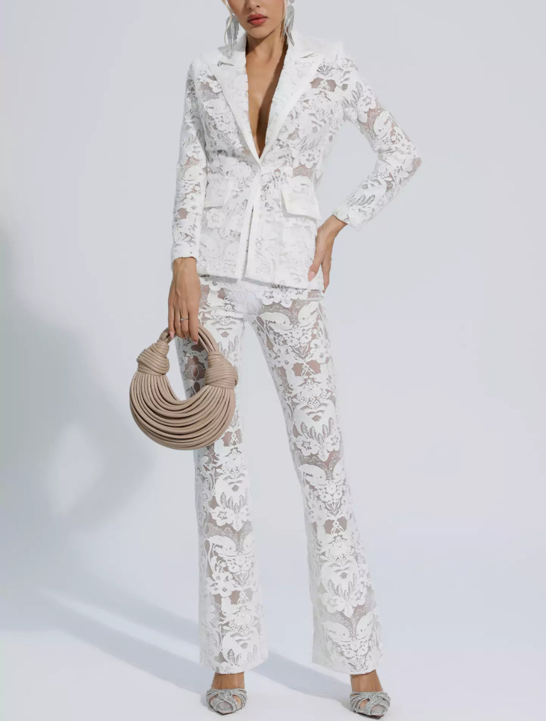 Fashion Embroidered Sequin Suit Two-piece Suit