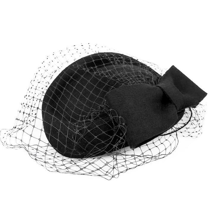 Bow Mesh Top Hat