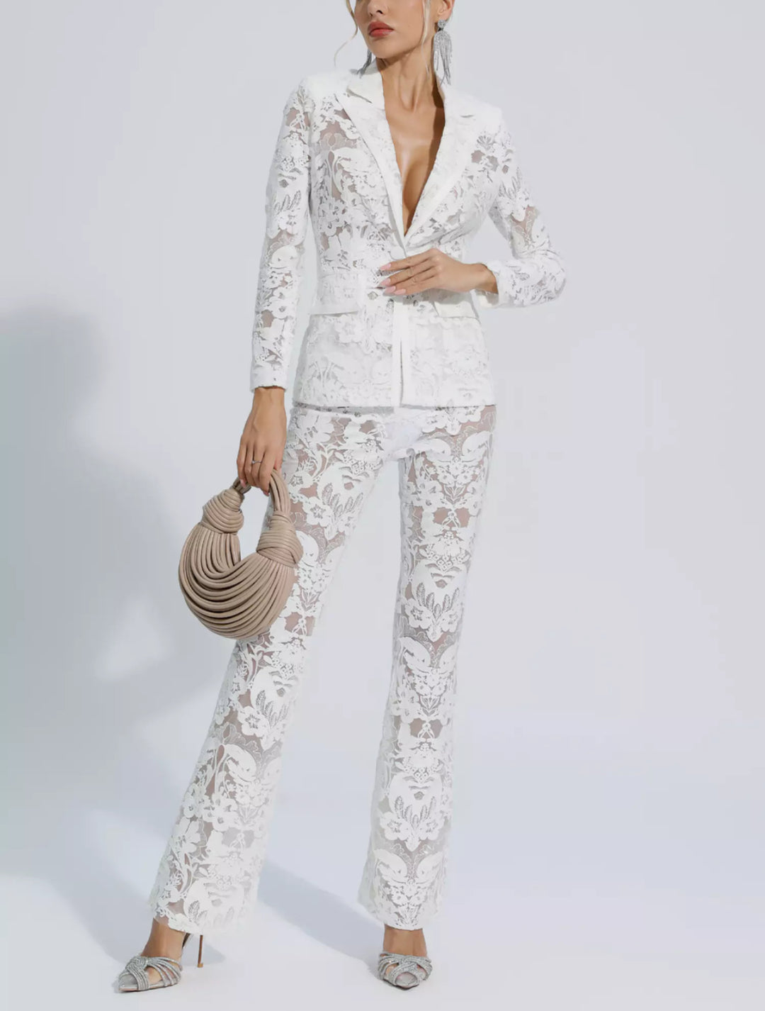 Fashion Embroidered Sequin Suit Two-piece Suit