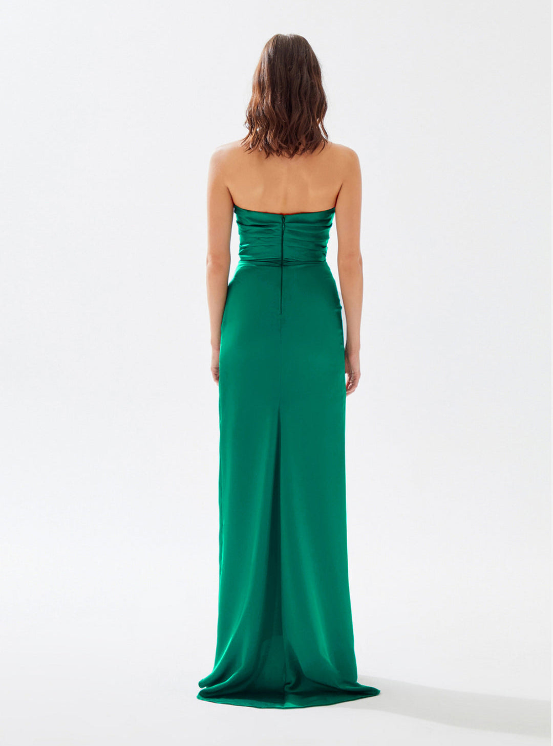 Elegant Green Tube Top Dress