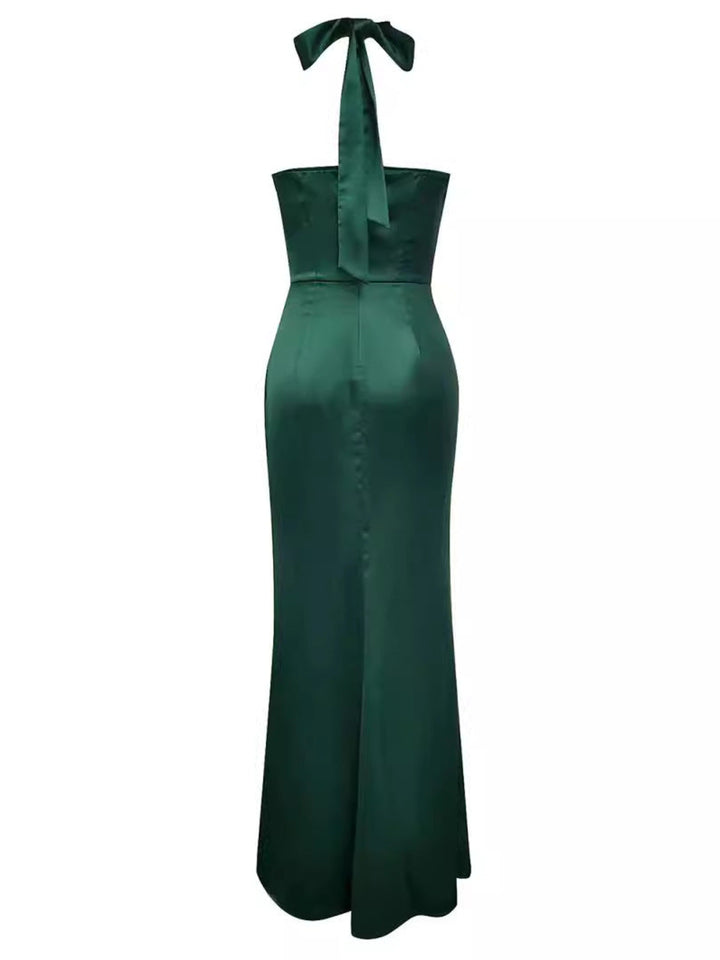 Elegant Sleeveless Solid Color Side Split Dress