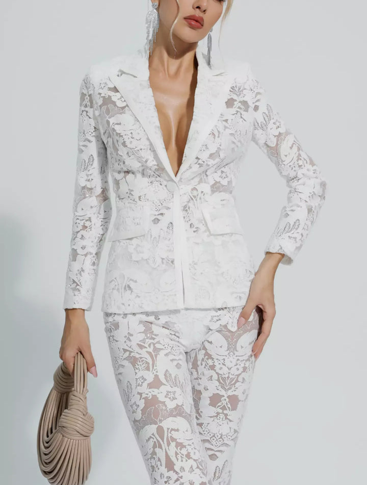 Fashion Embroidered Sequin Suit Two-piece Suit