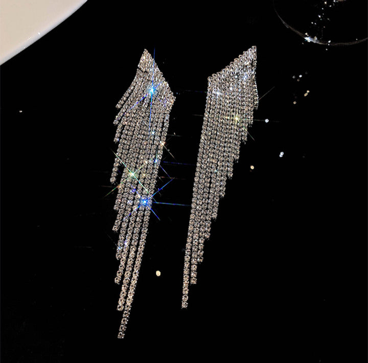 Diamond Tassel Earrings