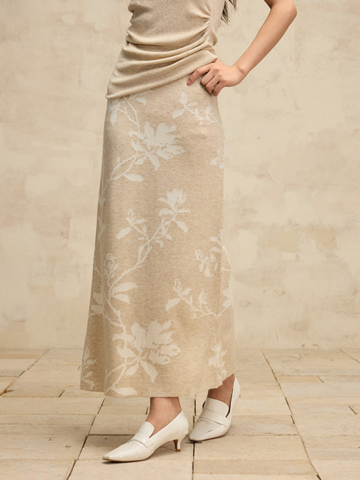 Flower Midi Skirt