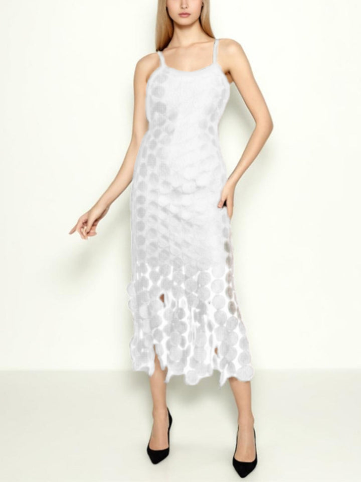 Temperament Stitching Fringed Dress