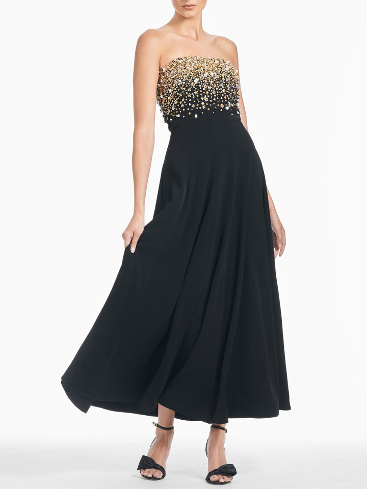 Pre-order Scarlett Black Beaded Dress