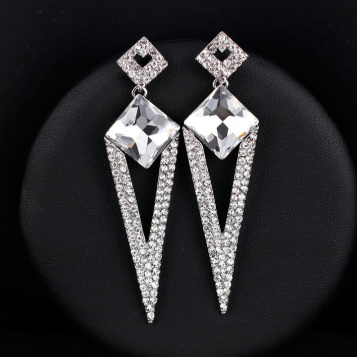 Elegant Diamond Drop Earrings