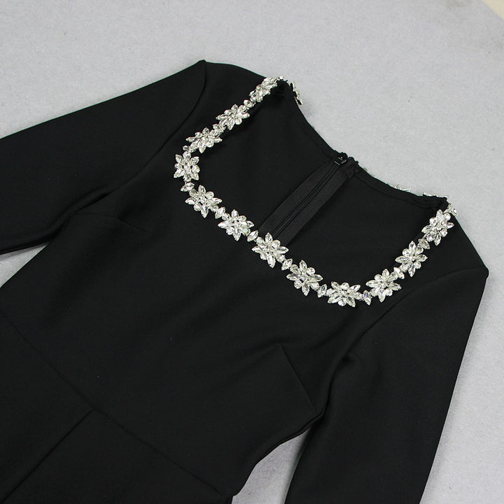 Scarlett Studded Bandage Long Sleeve Jumpsuit