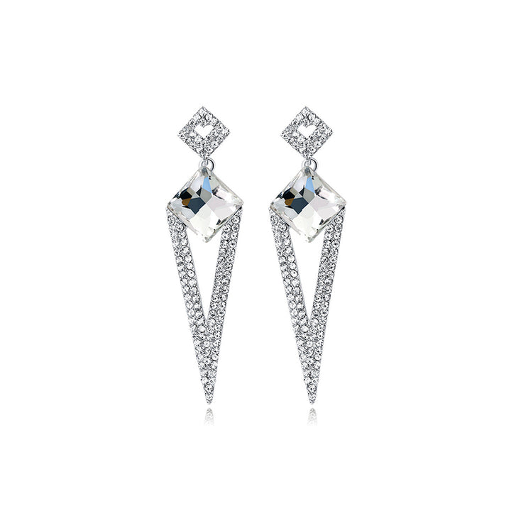 Elegant Diamond Drop Earrings