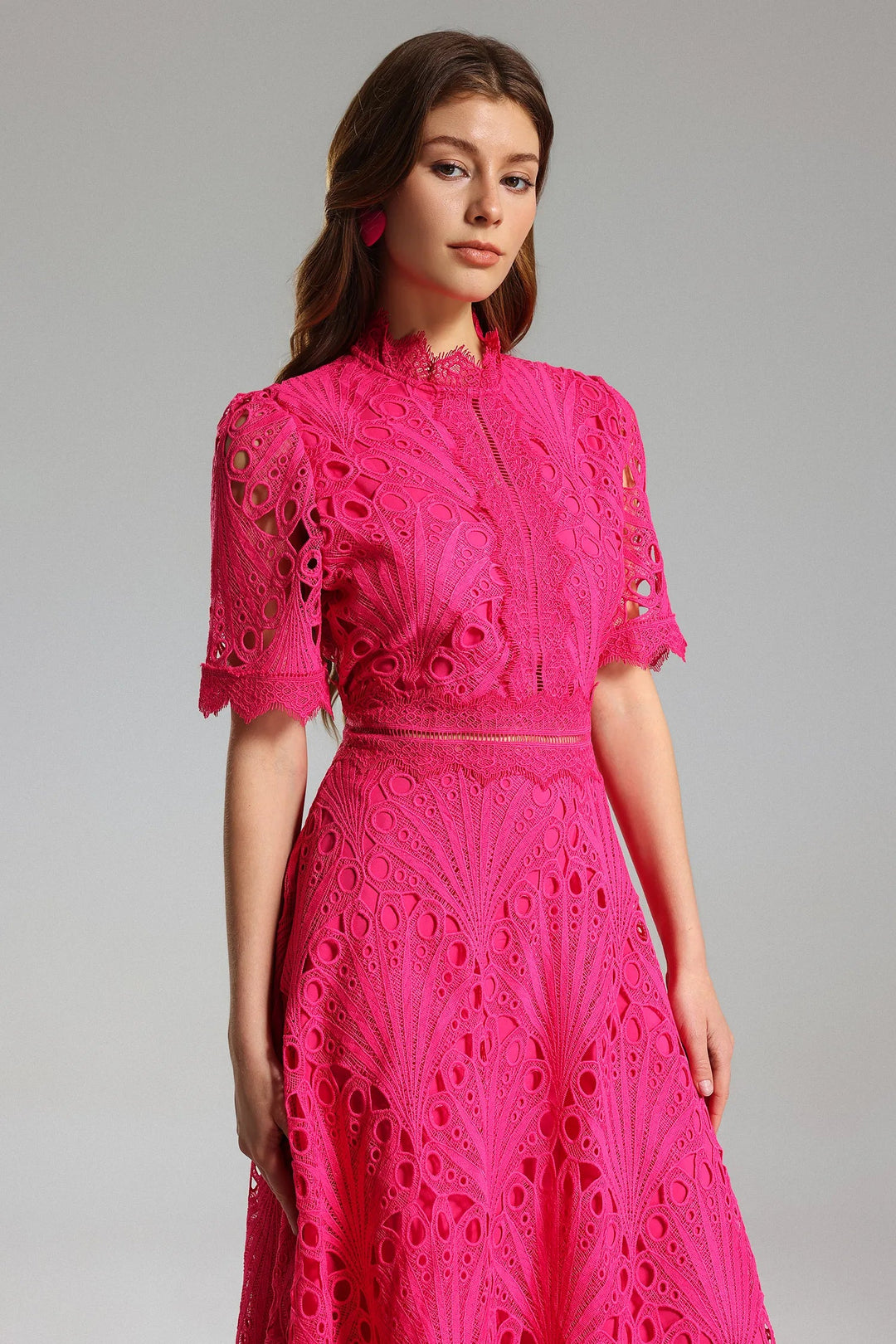 Shaylah Lace Midi Dress