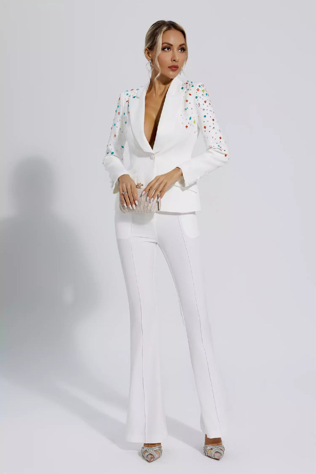 Fashion Beaded Suit Two-piece Suit