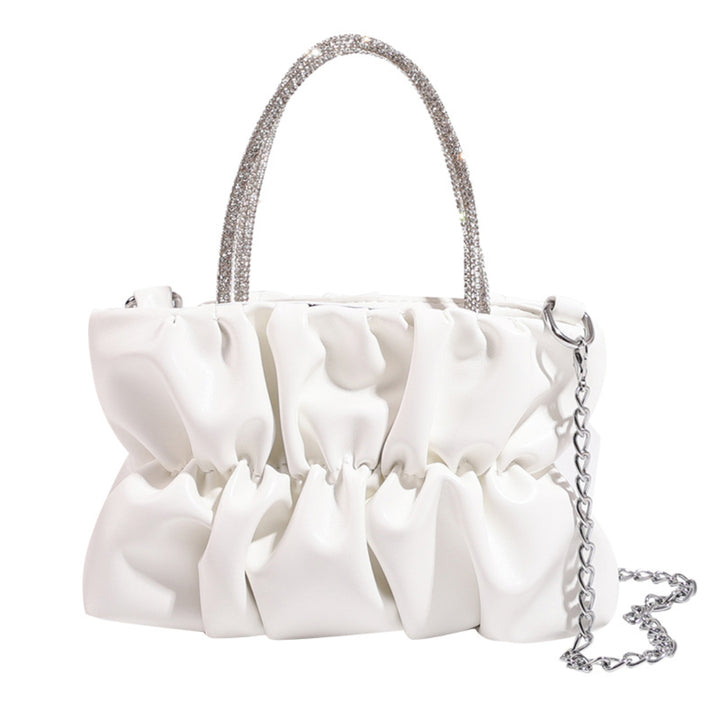 Diamond Pleated Chain Bag