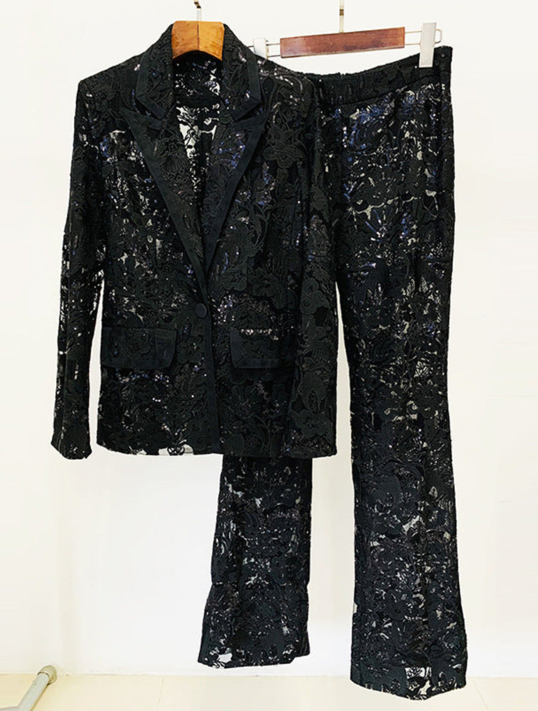 Fashion Embroidered Sequin Suit Two-piece Suit