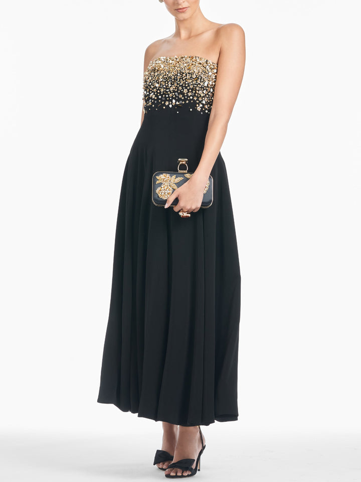 Pre-order Scarlett Black Beaded Dress