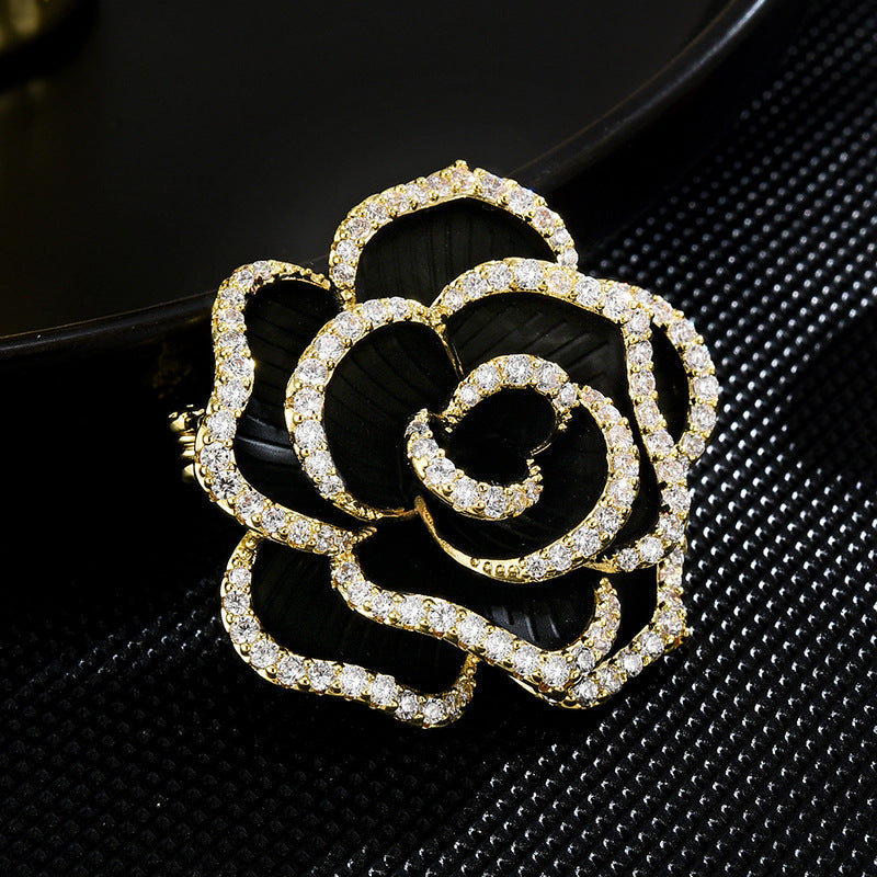 Vintage Camellia Brooch