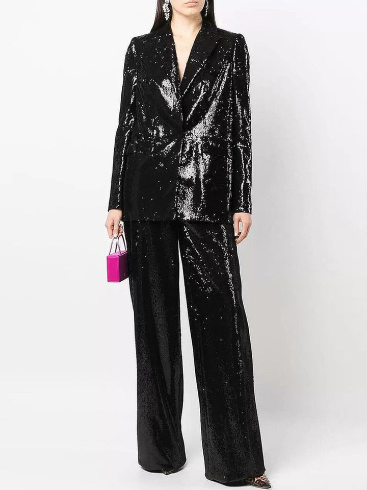 Fashion Sequined Suit Two-piece Set