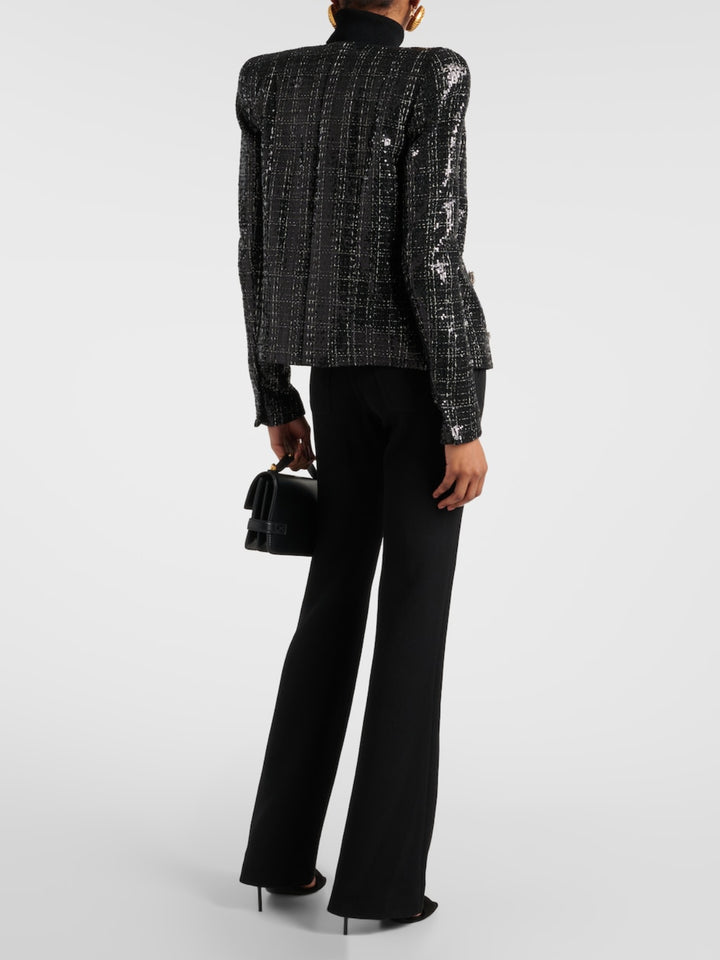 Temperament Sequined Diamond Jacket