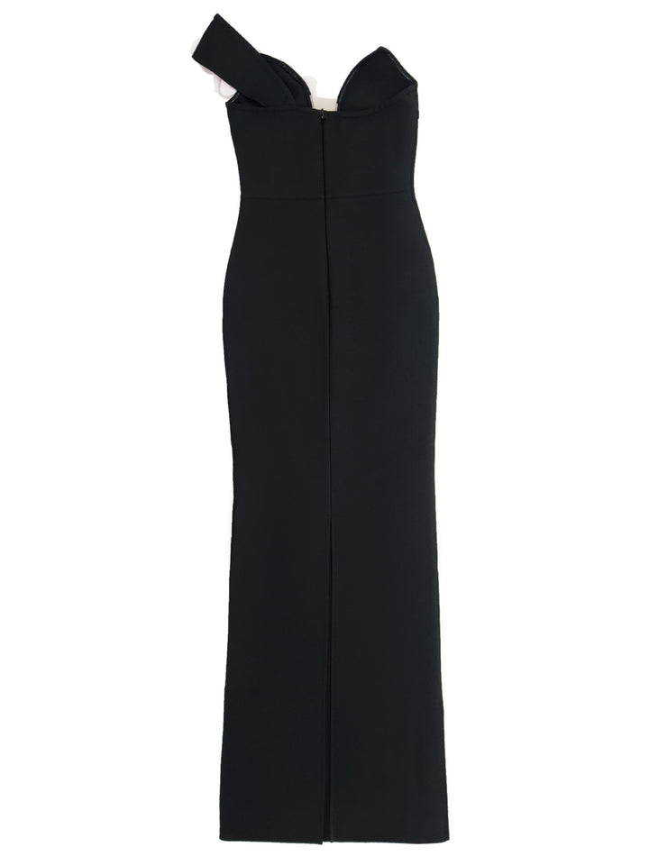 Grace Black One-Shoulder Maxi Dress