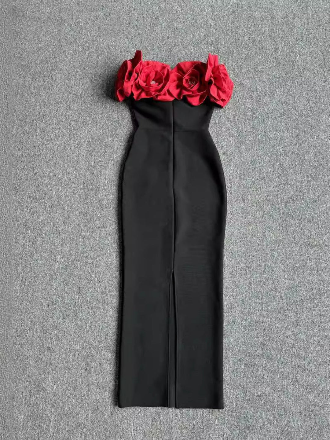 Elegant Large Flowers Sleeveless Long Dress