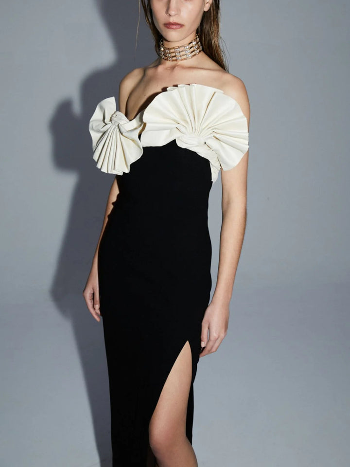 Temperament Contrasting Tube Top Dress