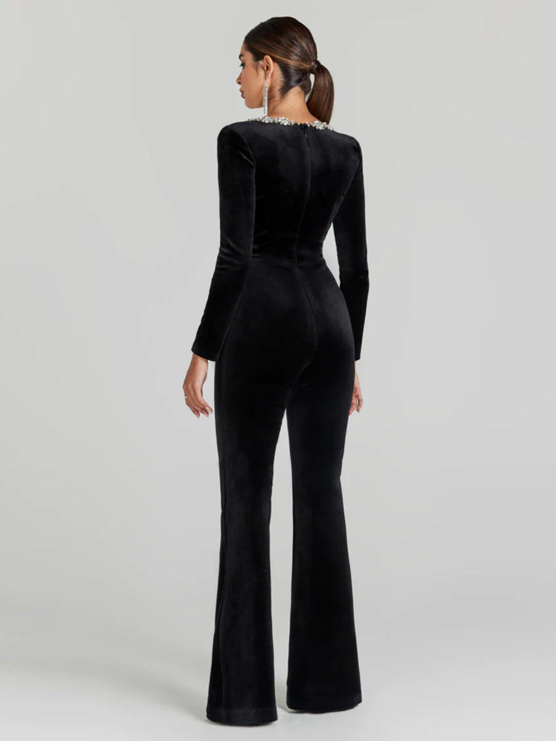 Scarlett Studded Bandage Long Sleeve Jumpsuit