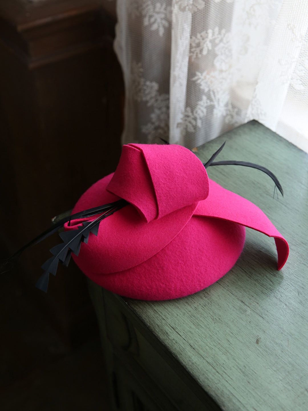 Retro Bow Top Hat