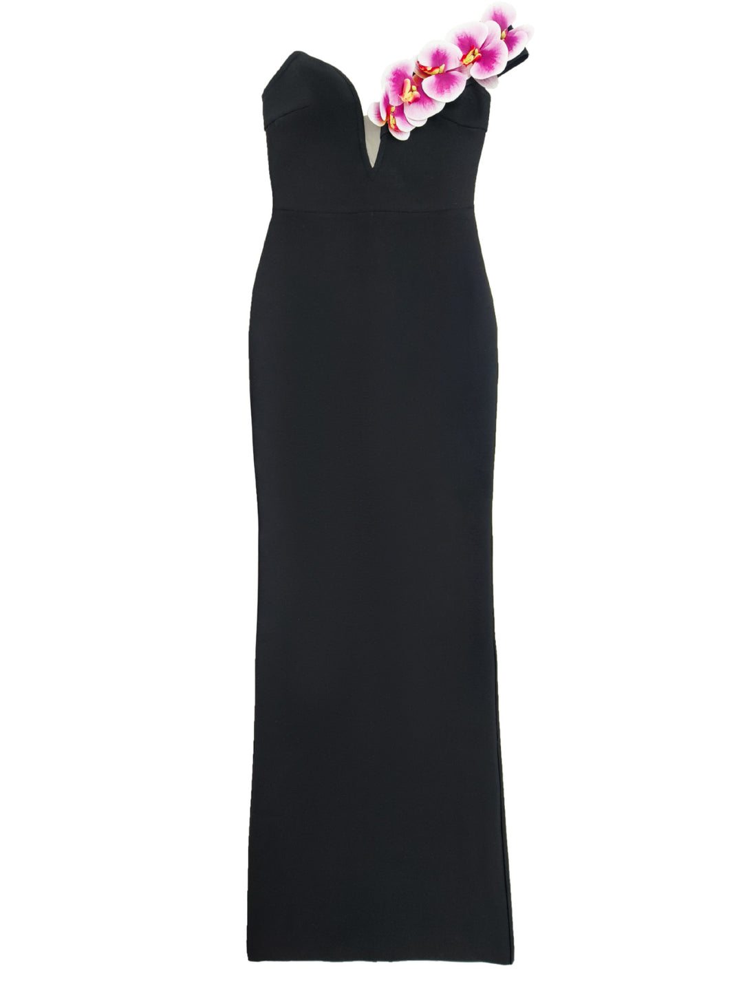 Grace Black One-Shoulder Maxi Dress