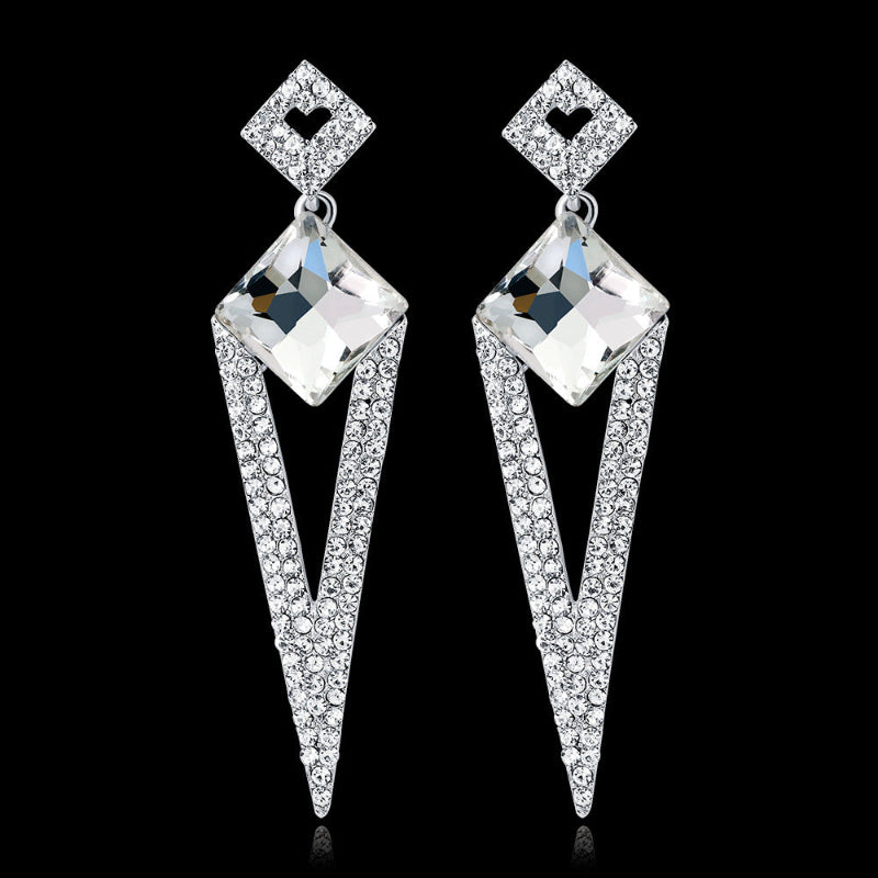 Elegant Diamond Drop Earrings