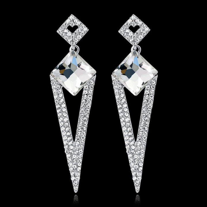 Elegant Diamond Drop Earrings