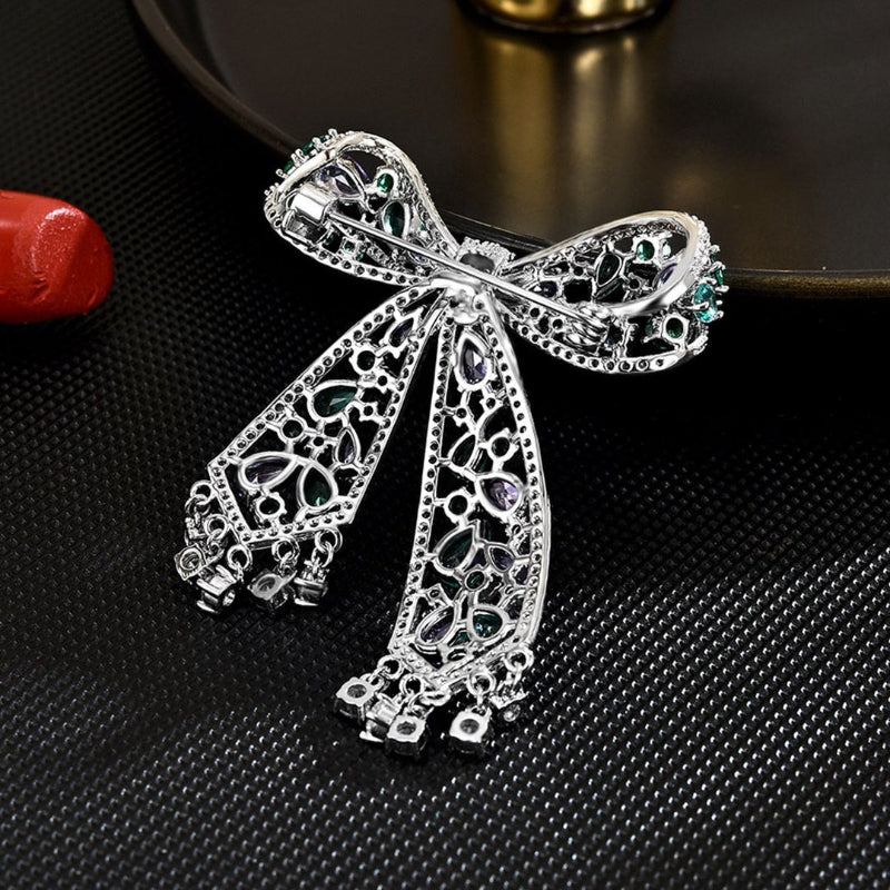 Elegant Hollow Bow Brooch