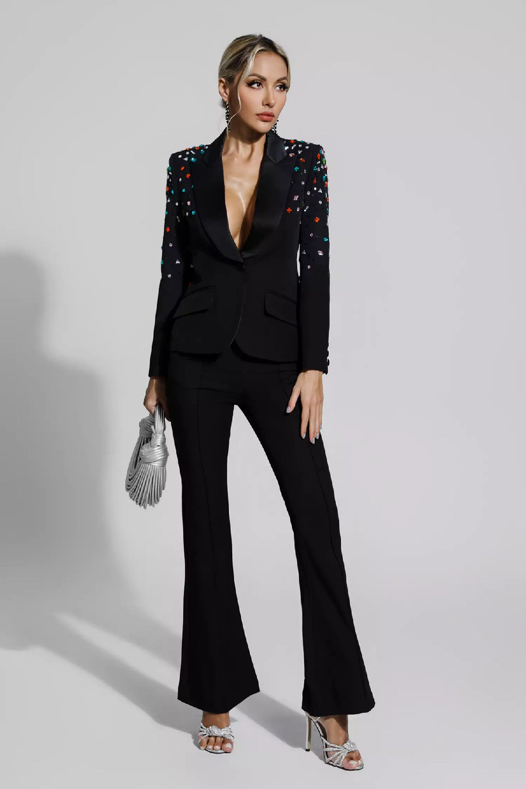 Fashion Beaded Suit Two-piece Suit