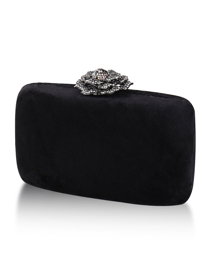 Premium Diamond Flannel Clutch Party Evening Dress Bag