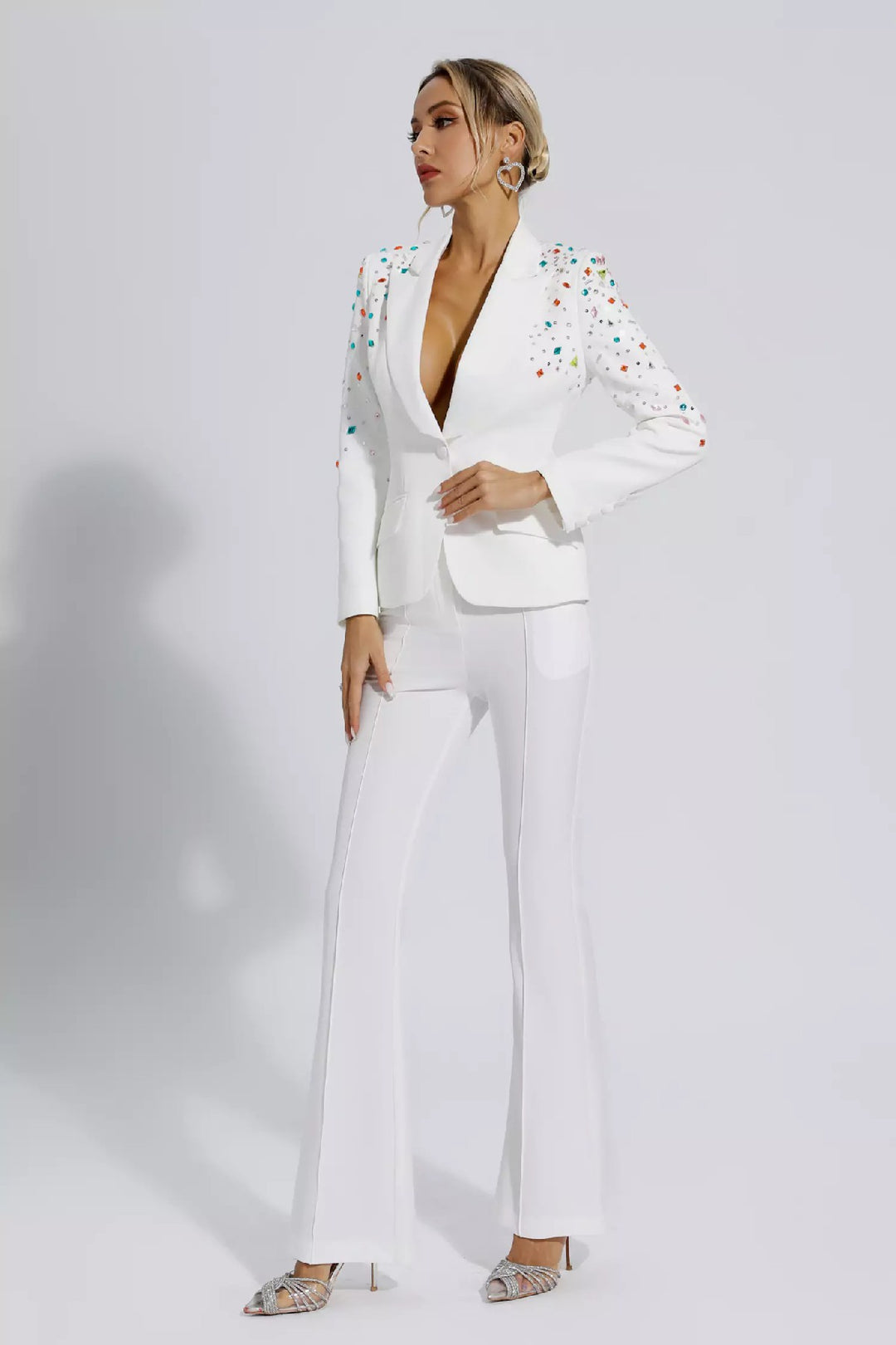 Fashion Beaded Suit Two-piece Suit