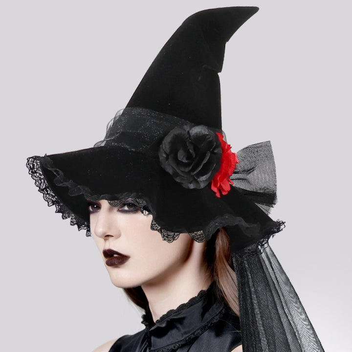 Baroque Flower Witch Hat