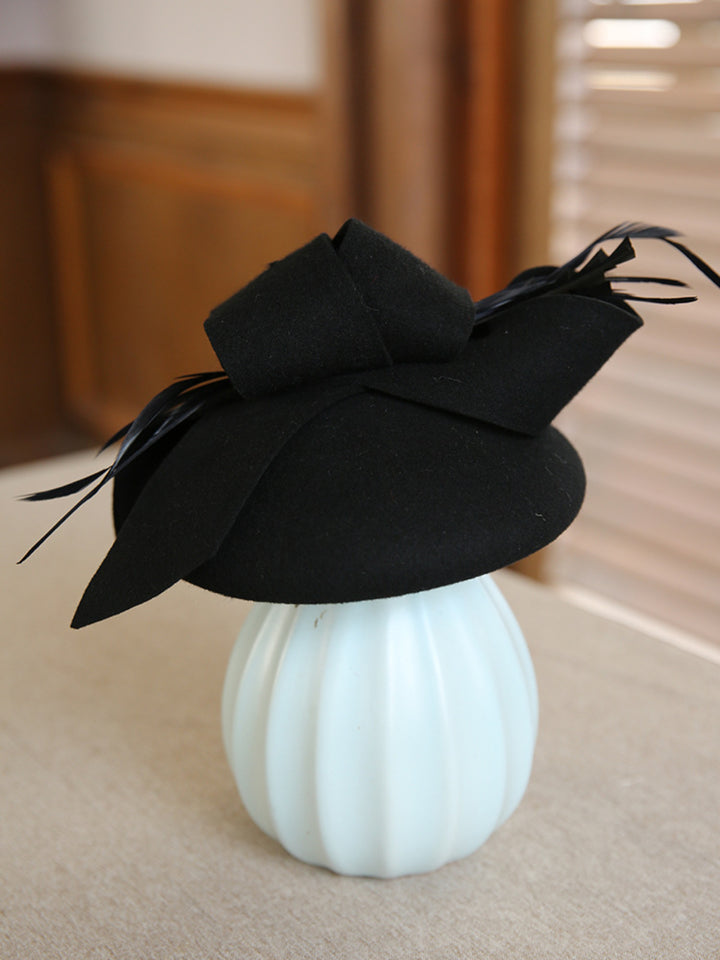 Retro Bow Top Hat