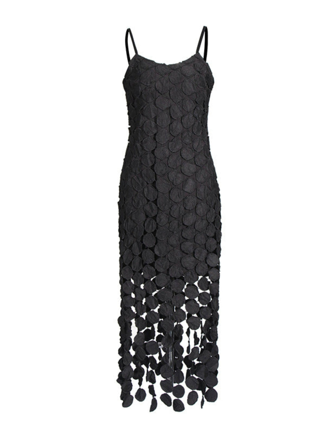 Temperament Stitching Fringed Dress