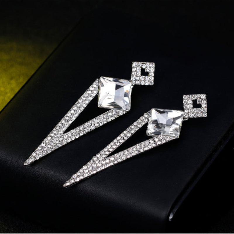 Elegant Diamond Drop Earrings