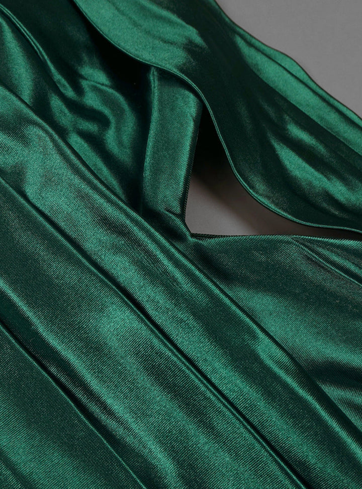 Elegant Green Tube Top Dress