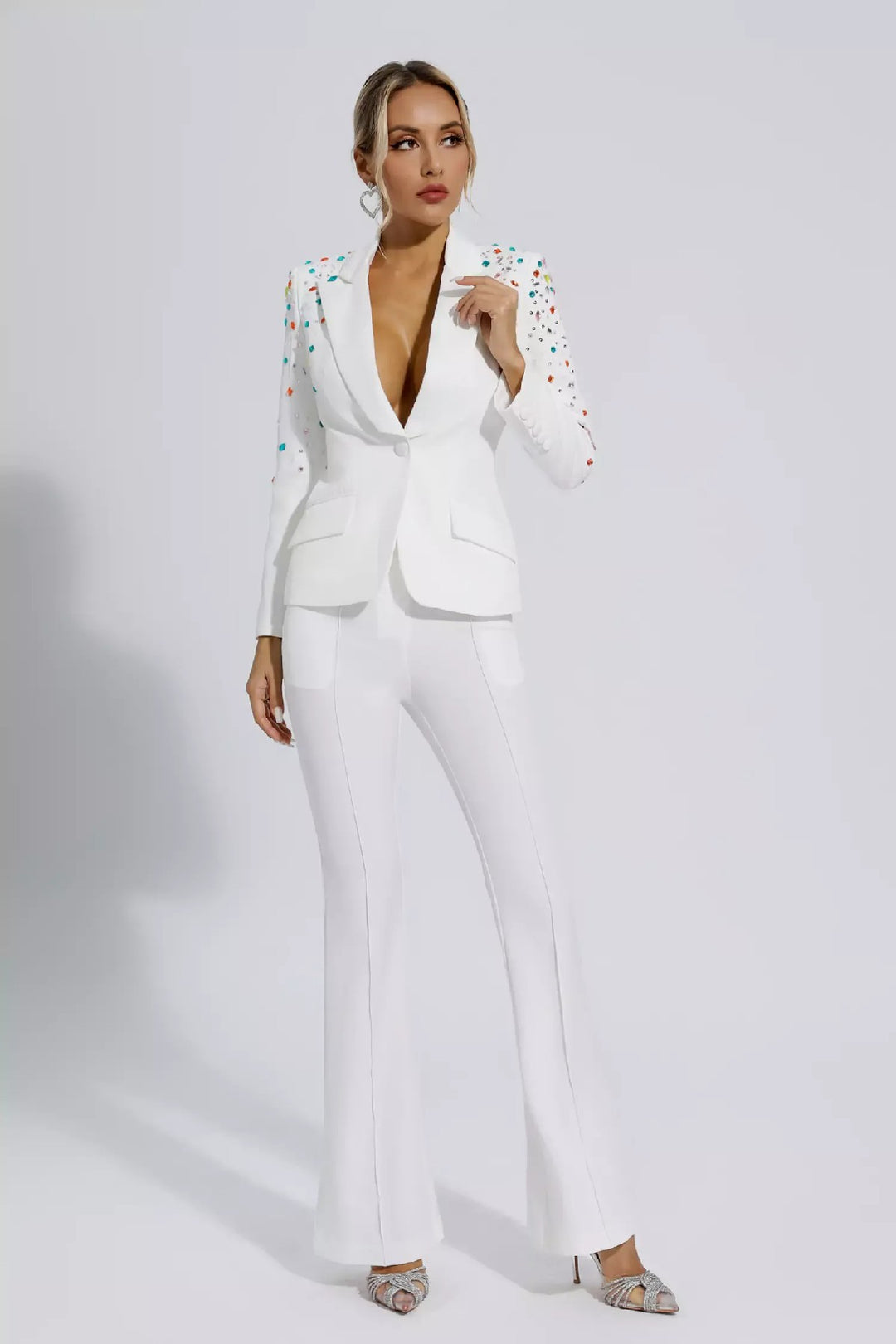 Fashion Beaded Suit Two-piece Suit