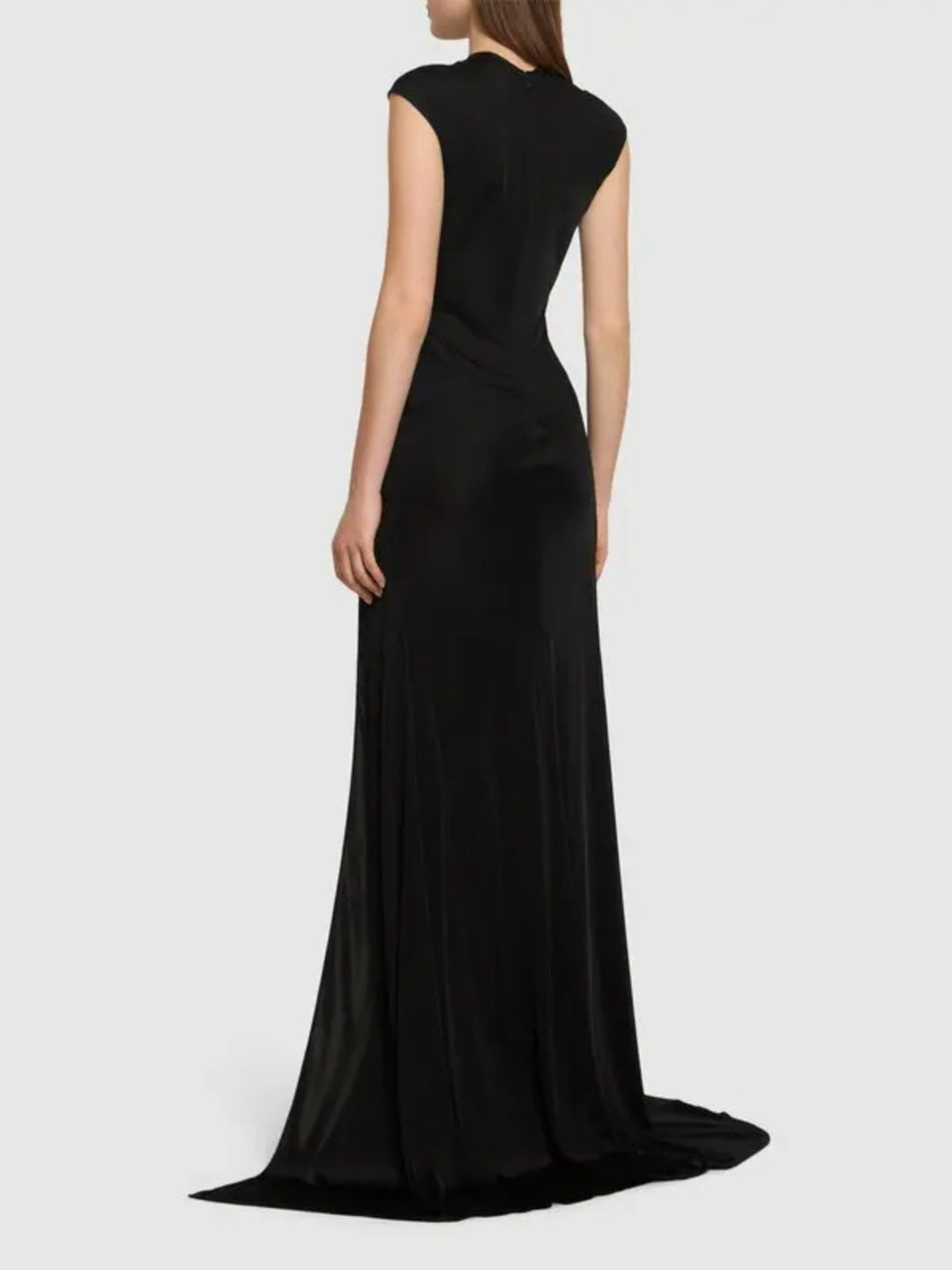 Rose Hot Diamond Black Maxi Dress