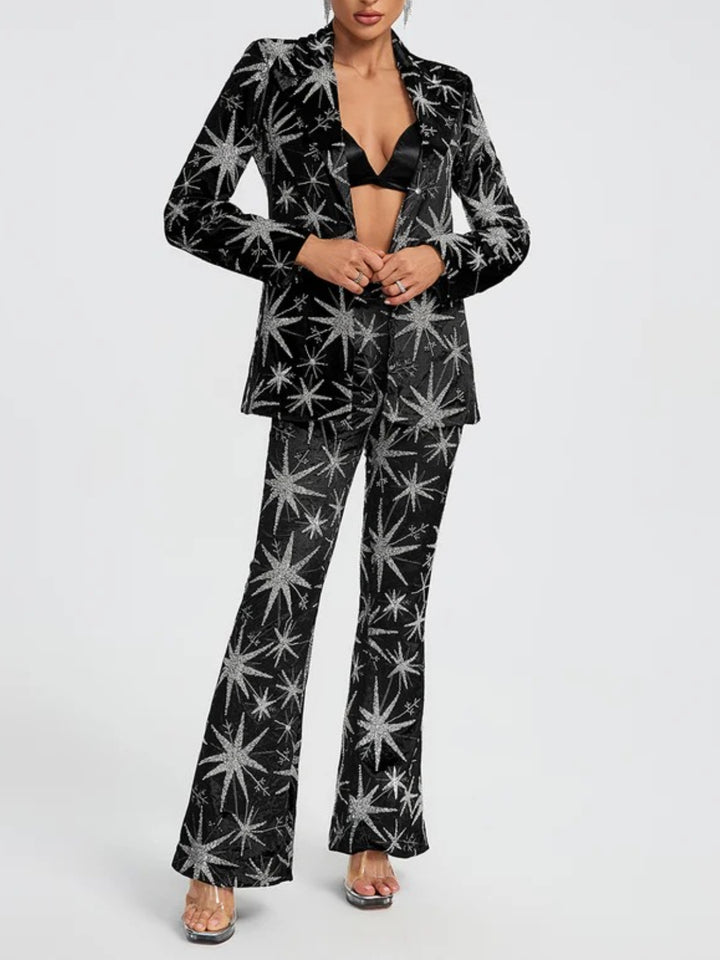 Temperament Bead Suit Two-piece Suit