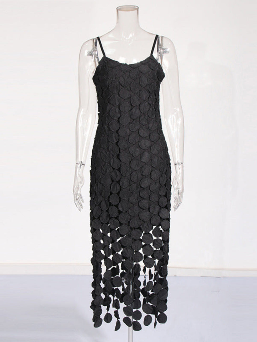 Temperament Stitching Fringed Dress