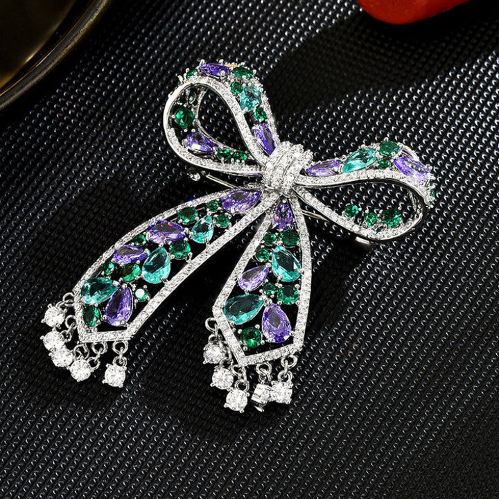 Elegant Hollow Bow Brooch