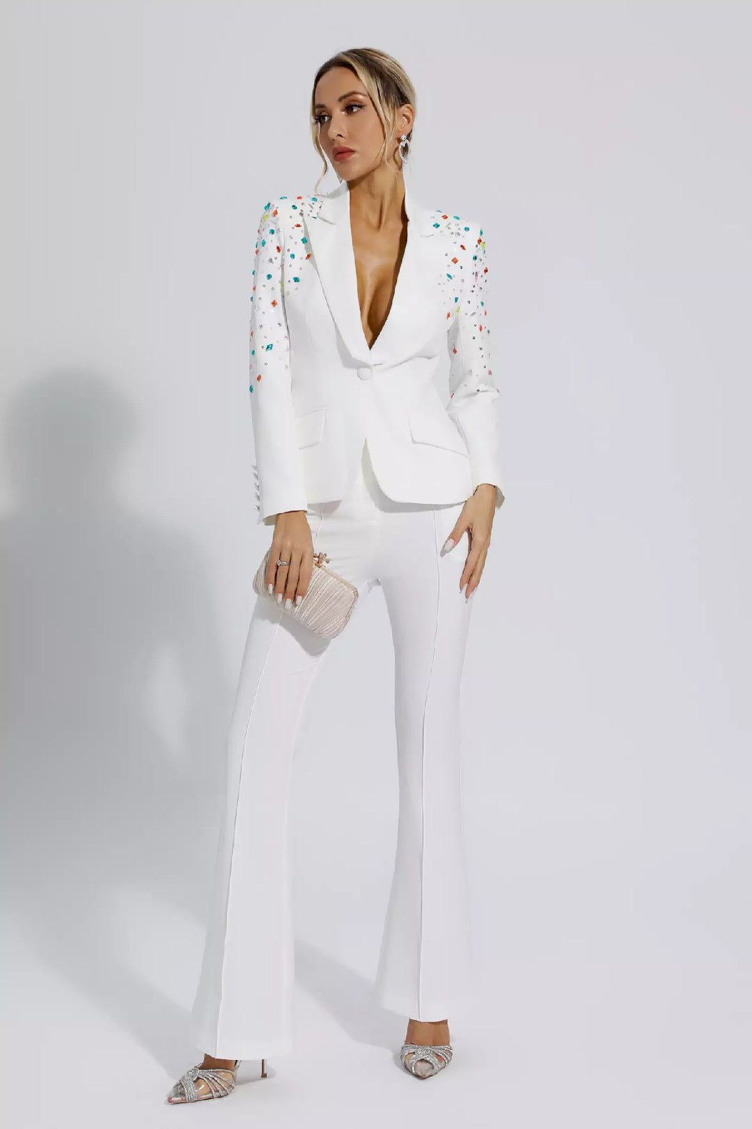 Fashion Beaded Suit Two-piece Suit