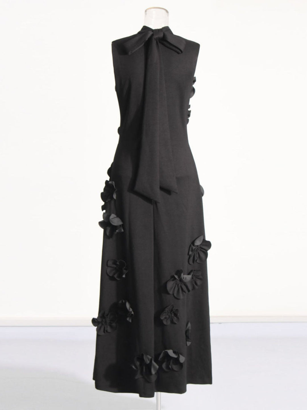 Temperament Three-dimensional Flower Maxi Dress