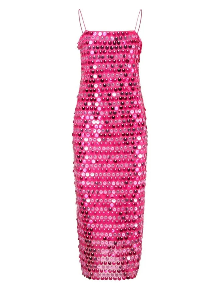 Scarlett Rose Red Sequins Maxi Dress