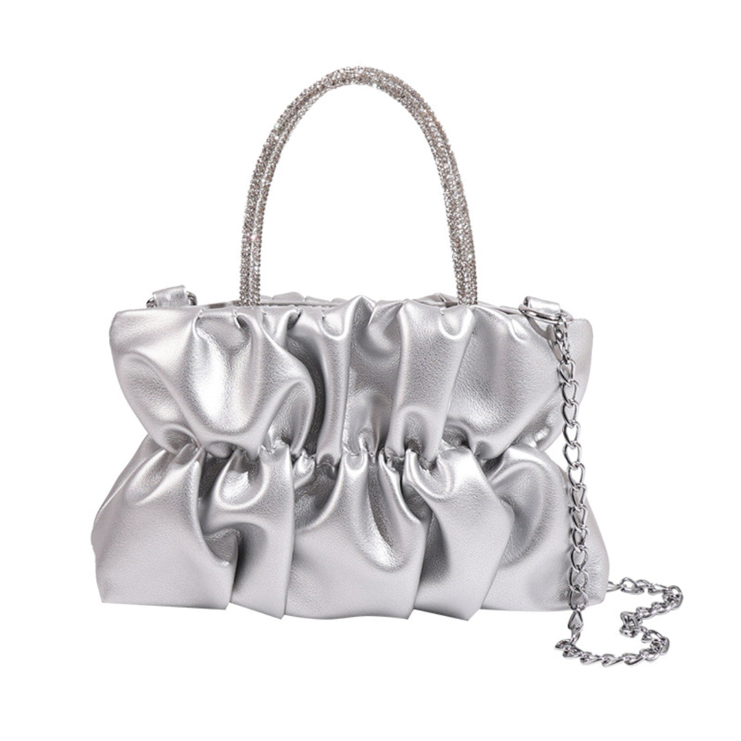 Diamond Pleated Chain Bag