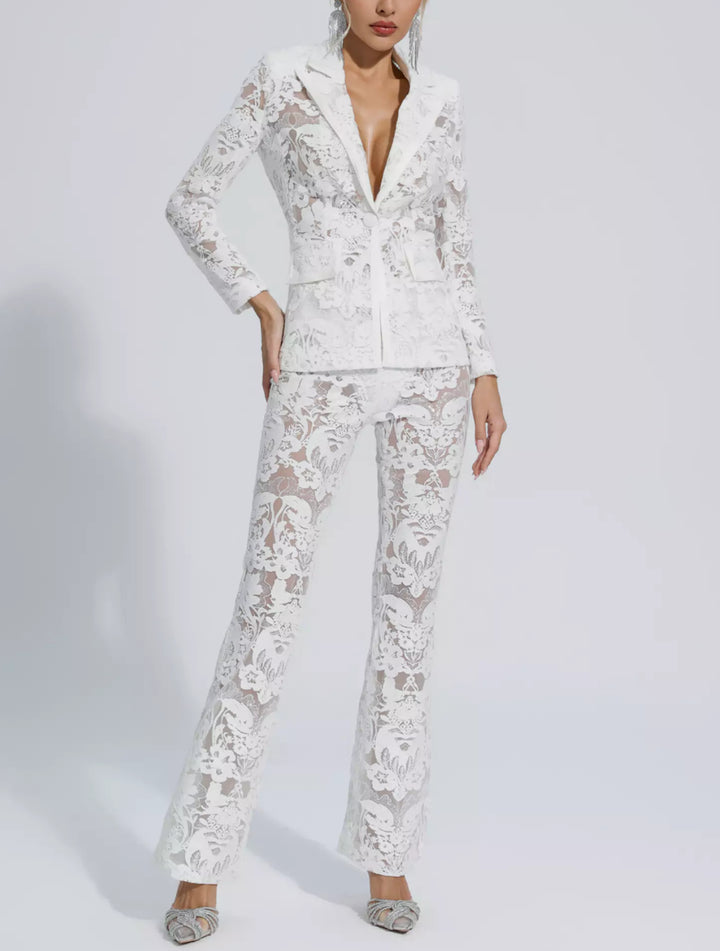 Fashion Embroidered Sequin Suit Two-piece Suit